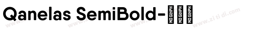 Qanelas SemiBold字体转换